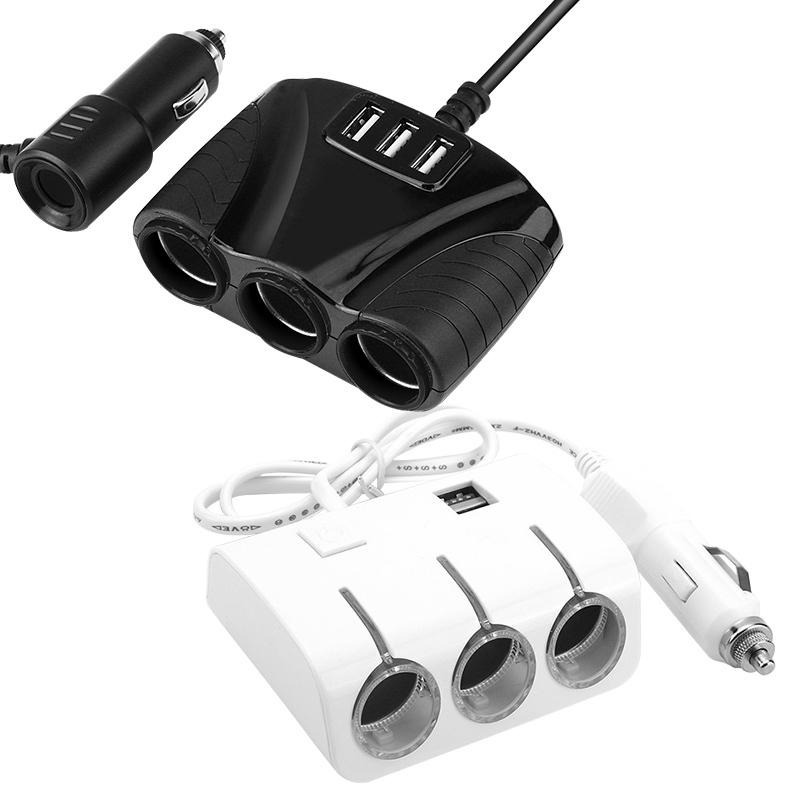 附發票~【TRISTAR USB+3孔點菸器擴充槽】點菸器擴充 點菸器 車用充電 USB車充 汽車【LD608】-細節圖2