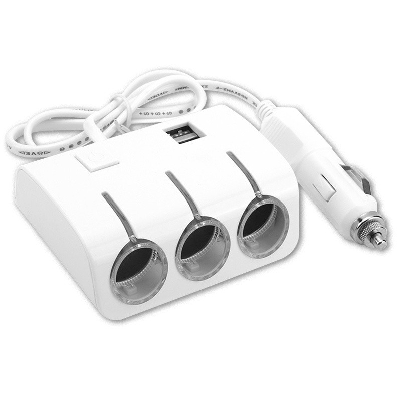 附發票~【TRISTAR USB+3孔點菸器擴充槽】點菸器擴充 點菸器 車用充電 USB車充 汽車【LD608】-規格圖9