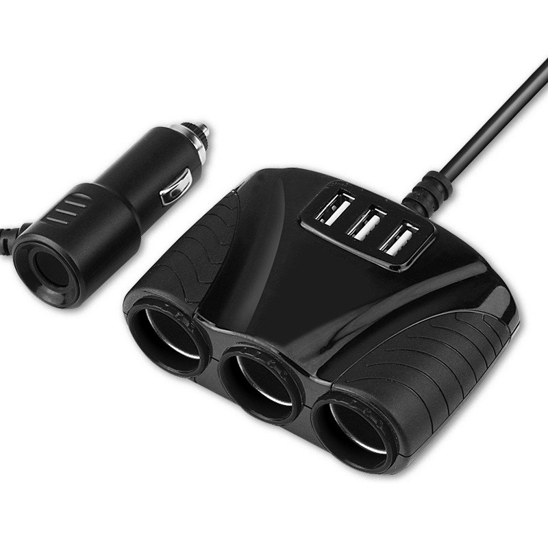 附發票~【TRISTAR USB+3孔點菸器擴充槽】點菸器擴充 點菸器 車用充電 USB車充 汽車【LD608】-規格圖9