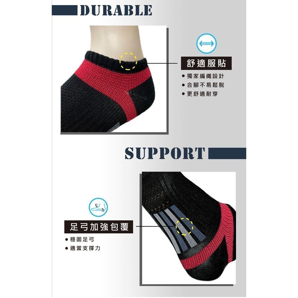 台灣製~測試合格【MORINO 抗菌腳踝足弓加強船襪】襪子 抗菌 吸汗 透氣 足弓加強 船襪 網格 除臭襪【LD579】-細節圖7