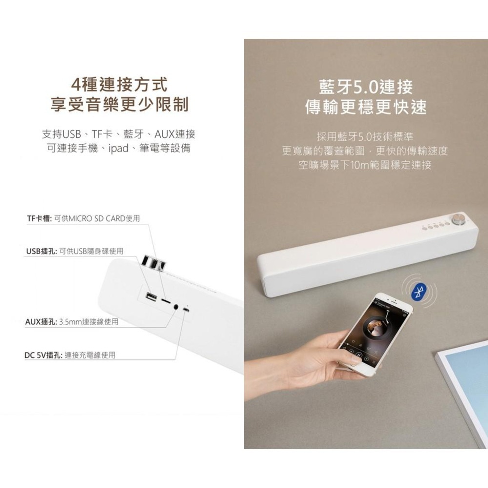 附發票~【雙喇叭藍芽音箱】音響 音箱 藍芽 藍芽喇叭 藍芽音箱 USB 記憶卡 高音質【LD481】-細節圖6
