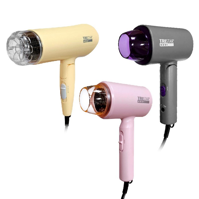 台灣製~【TRISTAR 1200W摺疊吹風機】雙電壓吹風機 負離子 摺疊 旅行攜帶 過熱斷電 吹風機【LD1245】-細節圖2