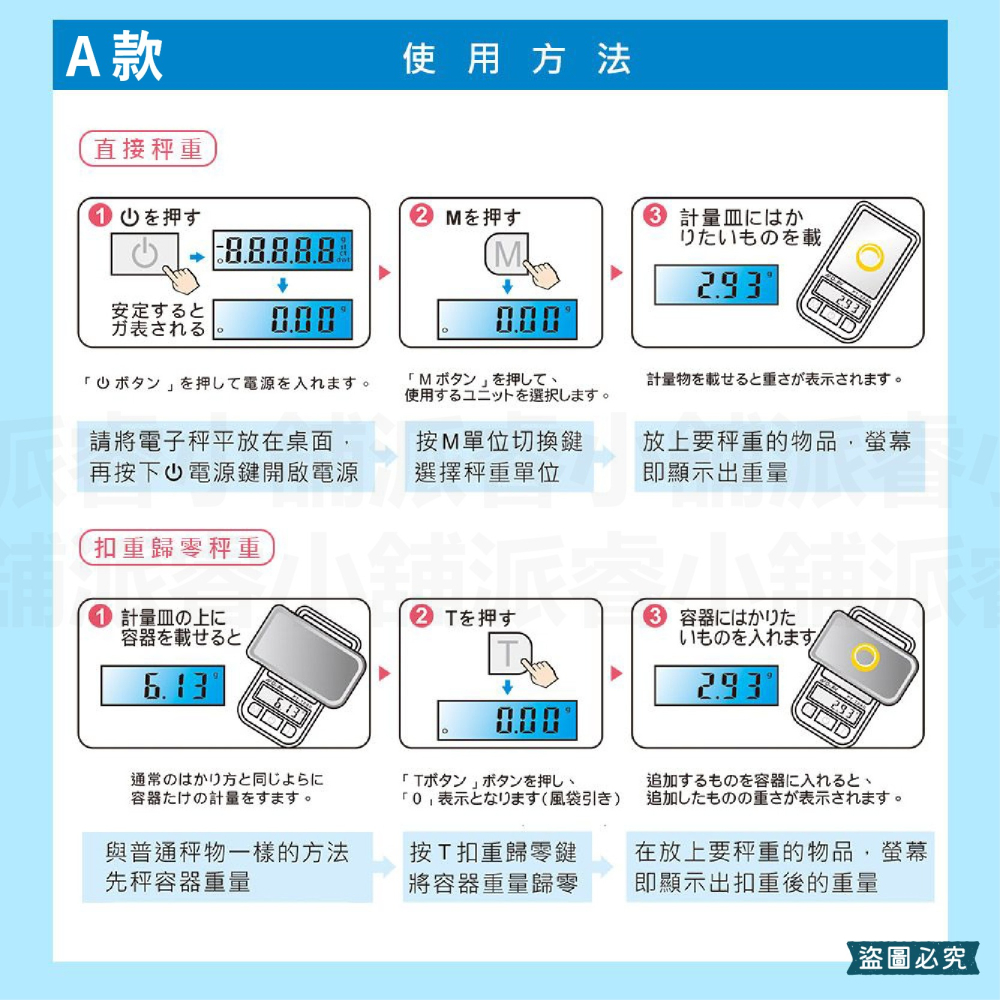 【聖岡超精準迷你電子秤】超精準 口袋型 微量 電子秤 迷你 藍光 五種單位 非供營交易用【LD978】-細節圖8