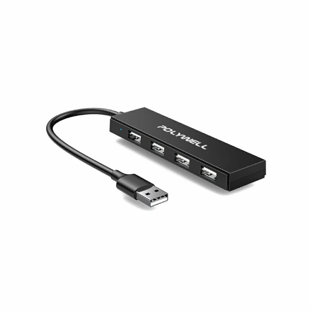 【POLYWELL USB2.0 4埠高速集線器】分線器 擴展器 4 Port HUB 擴充 集線器【LD1049】-細節圖2