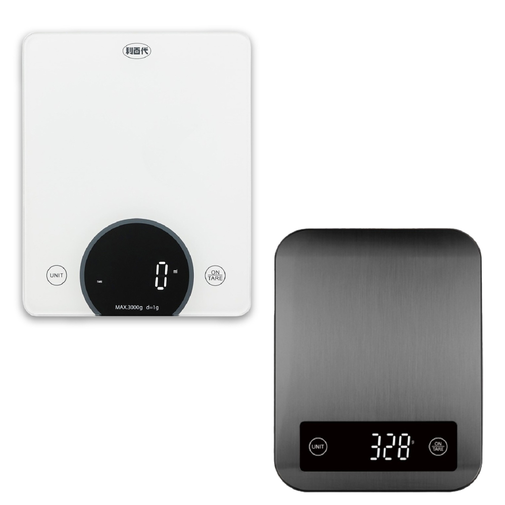 【利百代LED料理秤】咖啡豆秤 電子磅秤 烘焙 電子秤 340不銹鋼 鋼化玻璃 電子秤 料理秤【LD1065】-細節圖2