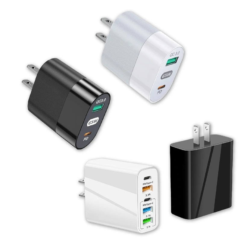 【65W PD+QC3.0大功率快速充電器】 BSMI 充電器 充電頭 氮化鎵 QC3.0 快充 【LD1069】-細節圖2