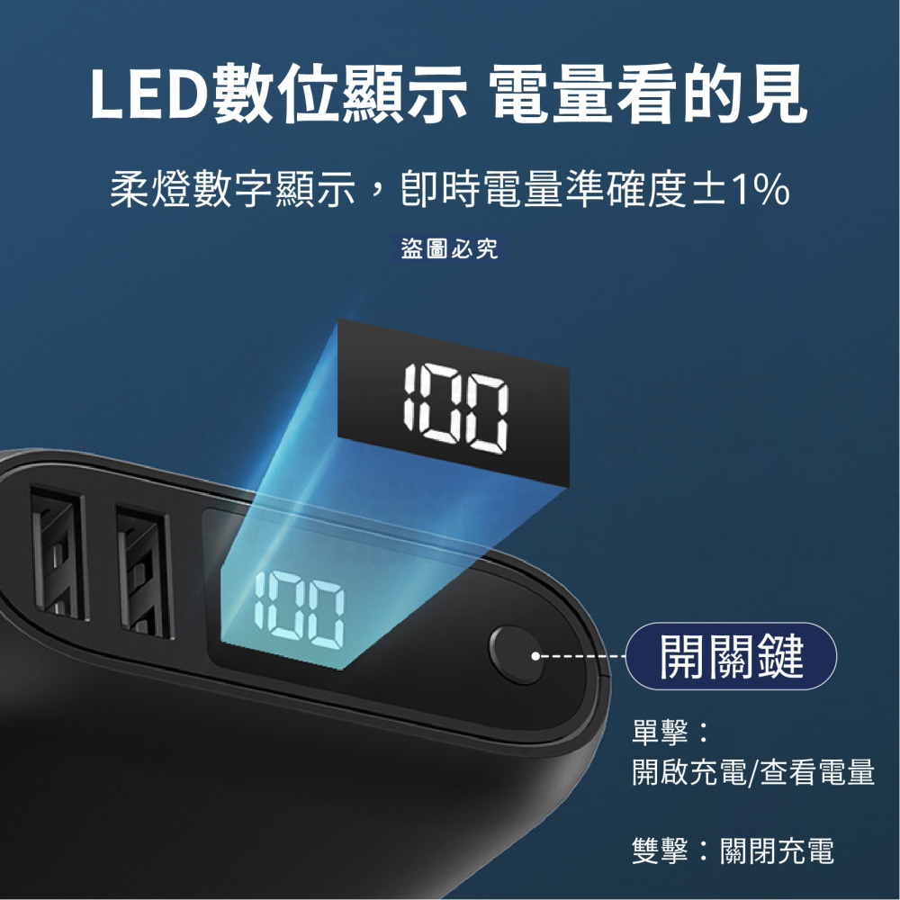【POLYWELL  雙向快充行動電源 10000mAh】 行動電源 充電器 Type-C 外出必備【LD1100】-細節圖7