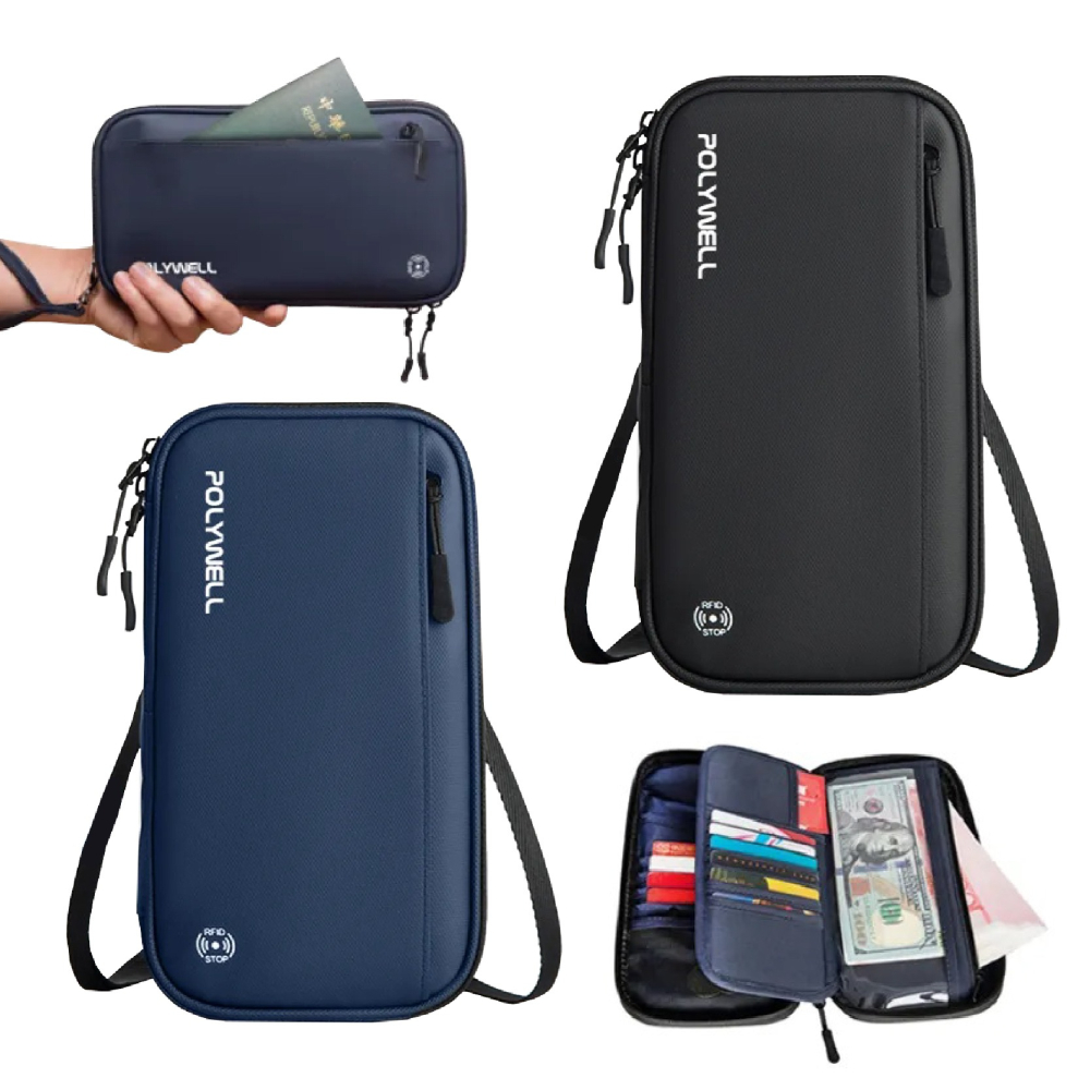 【POLYWELL 多功能護照卡包】旅行收納袋 出差 護照收納 信用卡 外出旅遊 旅行 防水防刮傷【LD1106】-細節圖2
