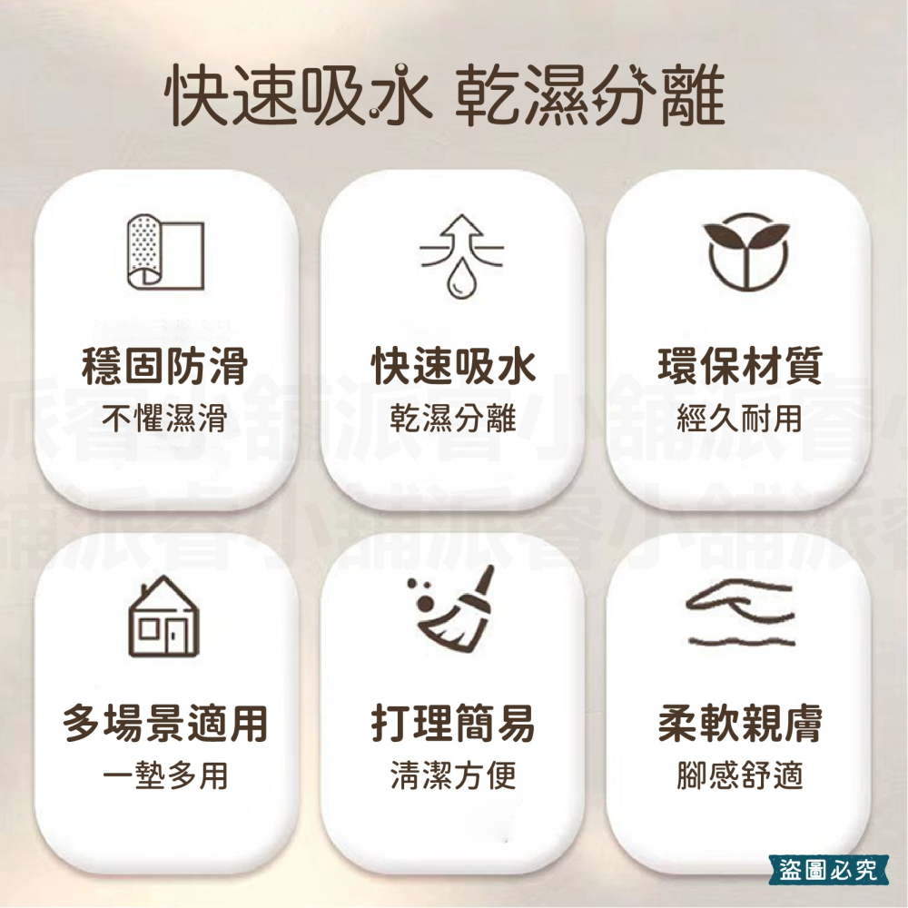 【卡皮巴拉硅藻吸水地墊 40x60cm】可愛造型 水豚 泡澡 吸水墊 防滑地墊 浴室地墊【LD1117】-細節圖3