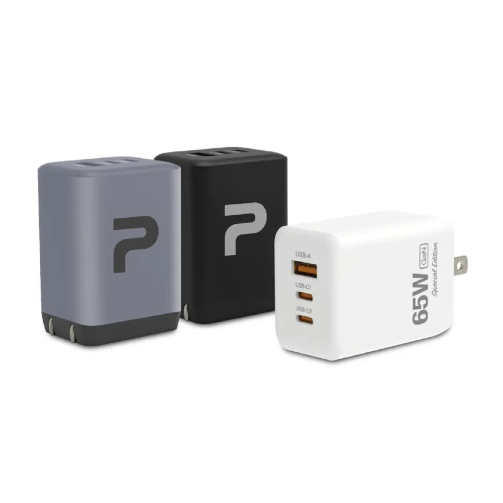 【POLYWELL 65W三孔PD快充頭】新款 GaN氮化鎵 BSMI 快充 充電器 三孔 豆腐頭【LD1142】-細節圖2