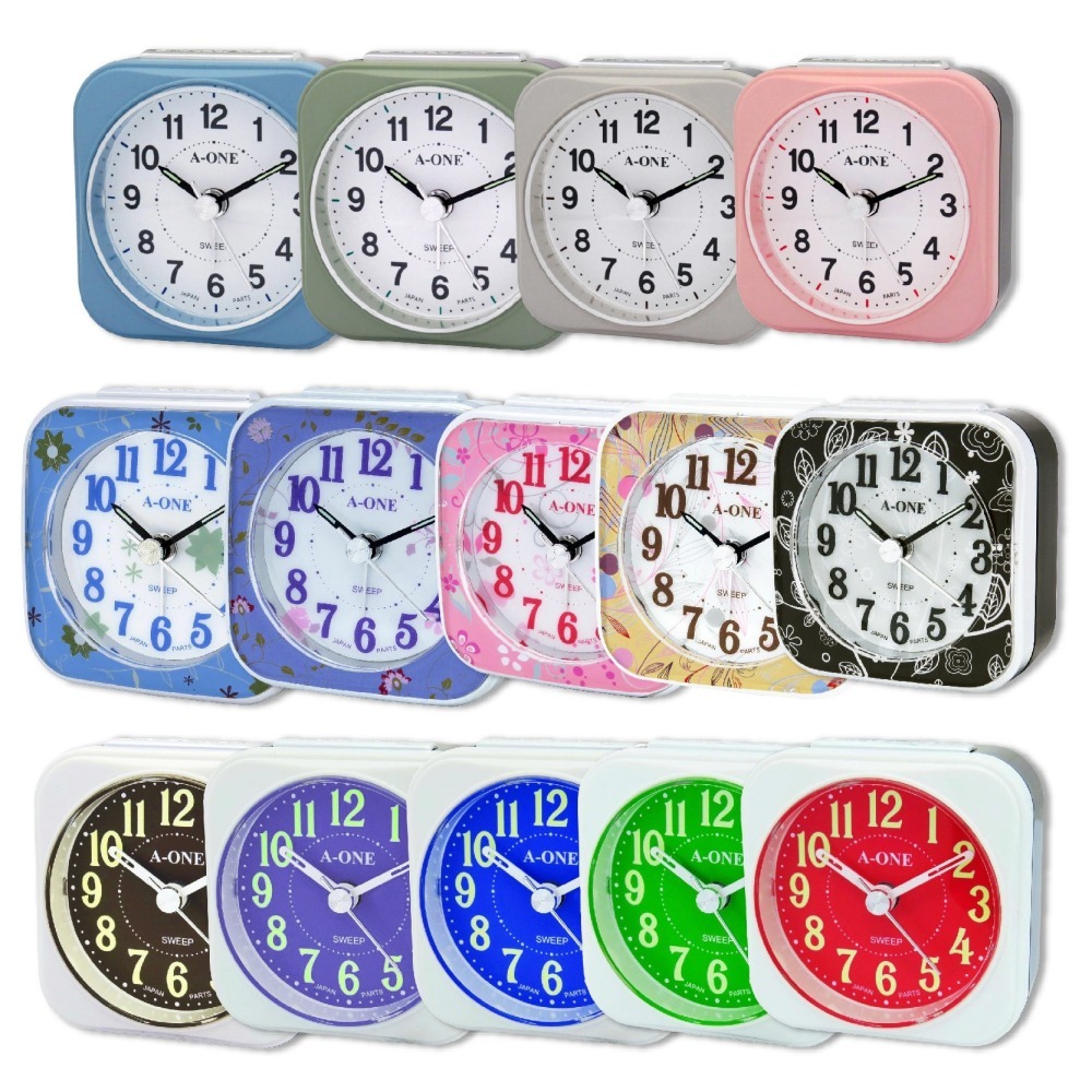 台灣製造【A-ONE 旅行夜光BiBi小鬧鐘】夜光 靜音小鬧鐘 貪睡 大鈴聲 小夜燈 可愛小巧【LD1155】-細節圖2