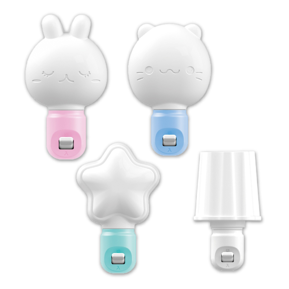 台灣製造【LED可愛造型小夜燈】2P插頭 小夜燈 可愛造型 可替換燈泡 E12燈泡 暖光 高阻燃【LD1162】-細節圖2
