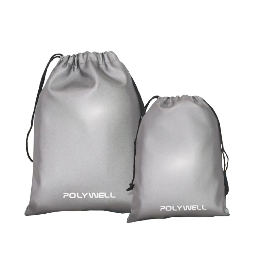 【POLYWELL 隨身萬用束口袋】3C 收納 小物 旅行收納 收納袋 收納包 束口袋 防潑水 【LD1181】-細節圖2