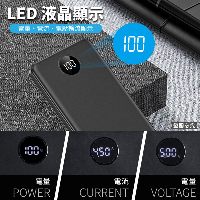 【KINYO PD/QC全兼容快充行動電源】充電器  Type-C 30W 快充 液晶顯示【LD1197】-細節圖8