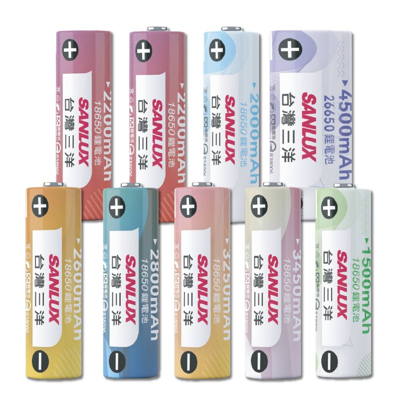 【台灣三洋 可充式大容量鋰電池】大容量 18650鋰電池 重複使用 環保 平頭 凸型 BSMI認證 【LD1241】-細節圖2