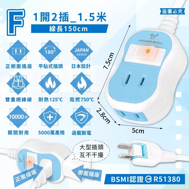 F款_1開2插_1.5米
