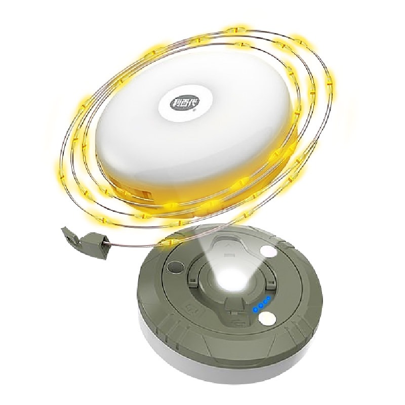 【利百代 充電式露營星光燈】 LED 露營燈 戶外照明 呼吸燈 暖黃光 白光 手電筒【LD1296】-細節圖2