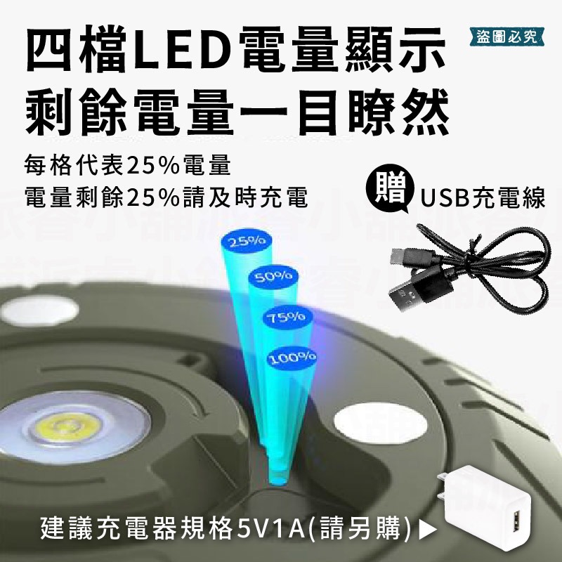 【利百代 充電式露營星光燈】 LED 露營燈 戶外照明 呼吸燈 暖黃光 白光 手電筒【LD1296】-細節圖8