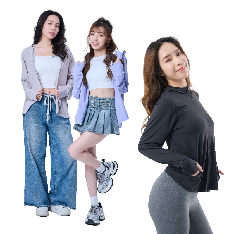 【❄️輕薄涼感防曬外套】防曬 抗UV 涼感升級 透氣防悶 三色可選 連帽 口袋拉鍊 舒適柔軟【LD1302】-細節圖2