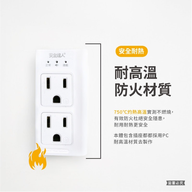 【BiBi AI過載警報分接器】100分貝過載蜂鳴 25W USB快充 壁插 分接器 充電器 氮化鎵快充【LD1308】-細節圖5