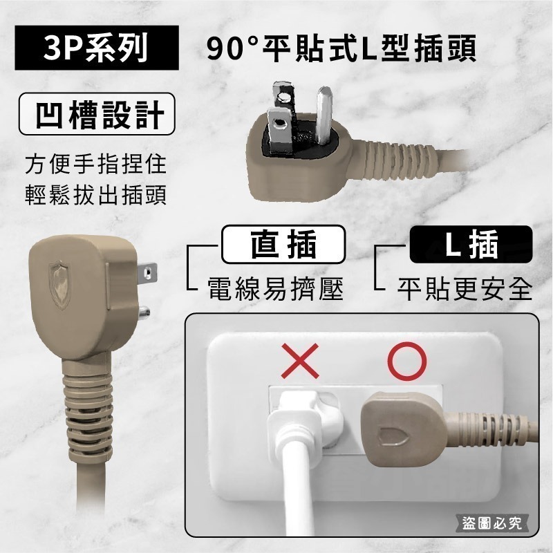 【BiBi聲AI過載警報延長線】1.8M 總開關 獨立開關 過載蜂鳴 100分貝警鈴 延長線 3P 2P【LD1311】-細節圖6