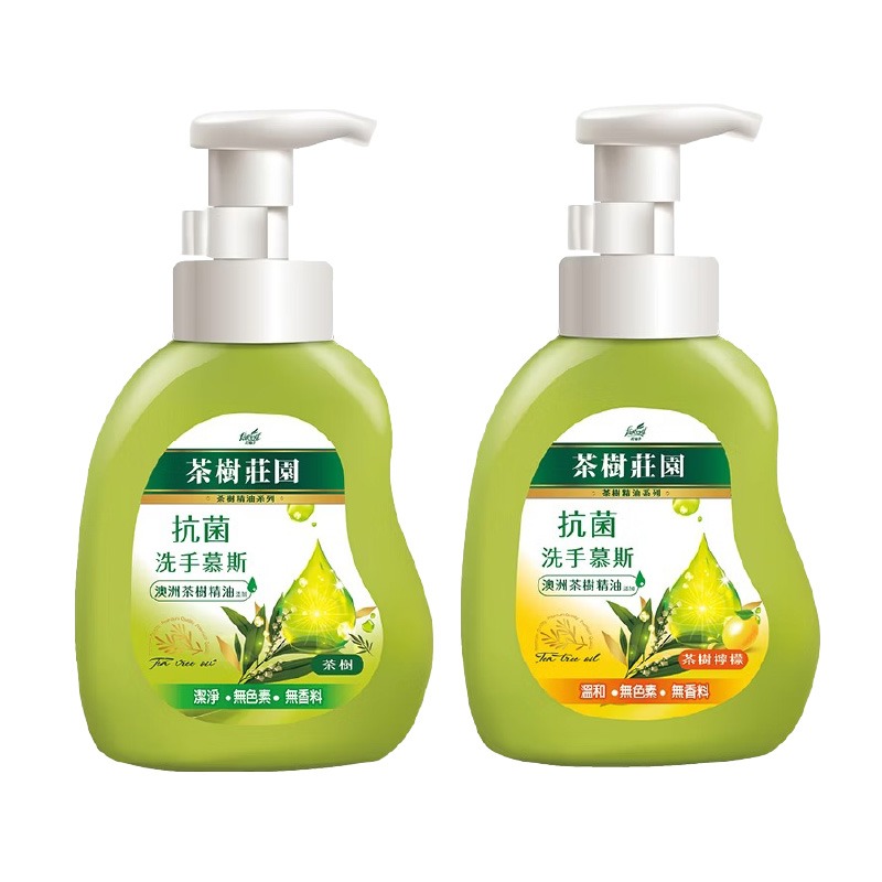 【茶樹莊園 茶樹抗菌洗手慕斯 500g】溫和 抗菌 洗手乳 洗手液 LD1321-細節圖2
