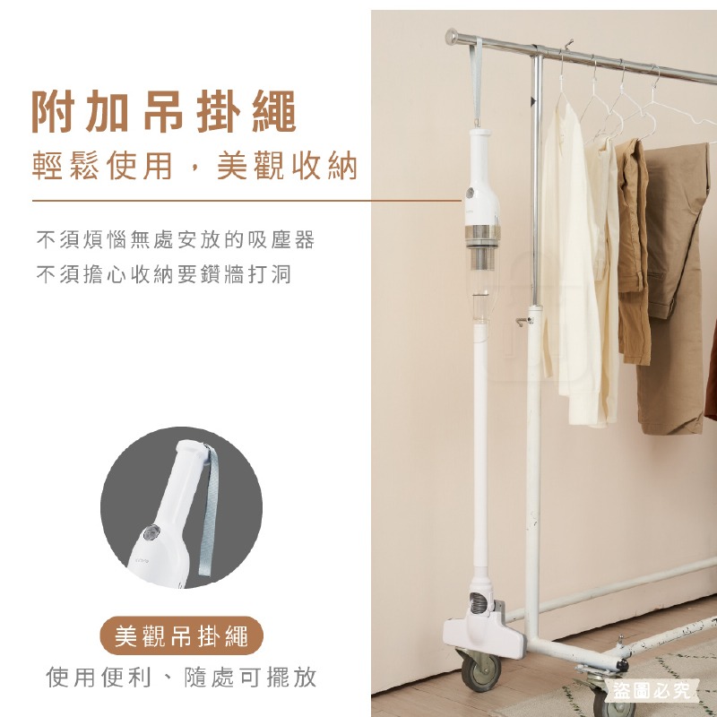 KINYO【兩用手持無線吸塵器】車用吸塵器 手持吸塵器 輕巧 濾網可水洗 吸力強勁 小吸塵器【LD1455】-細節圖7