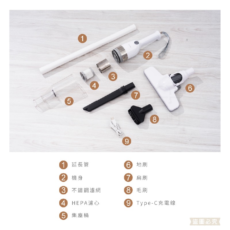 KINYO【兩用手持無線吸塵器】車用吸塵器 手持吸塵器 輕巧 濾網可水洗 吸力強勁 小吸塵器【LD1455】-細節圖8