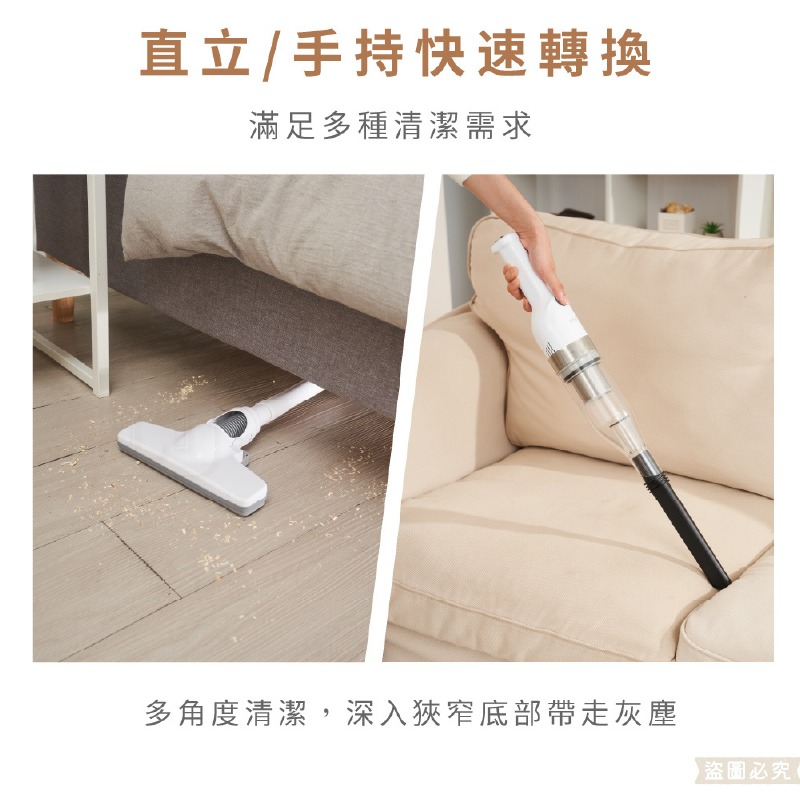 KINYO【兩用手持無線吸塵器】車用吸塵器 手持吸塵器 輕巧 濾網可水洗 吸力強勁 小吸塵器【LD1455】-細節圖9