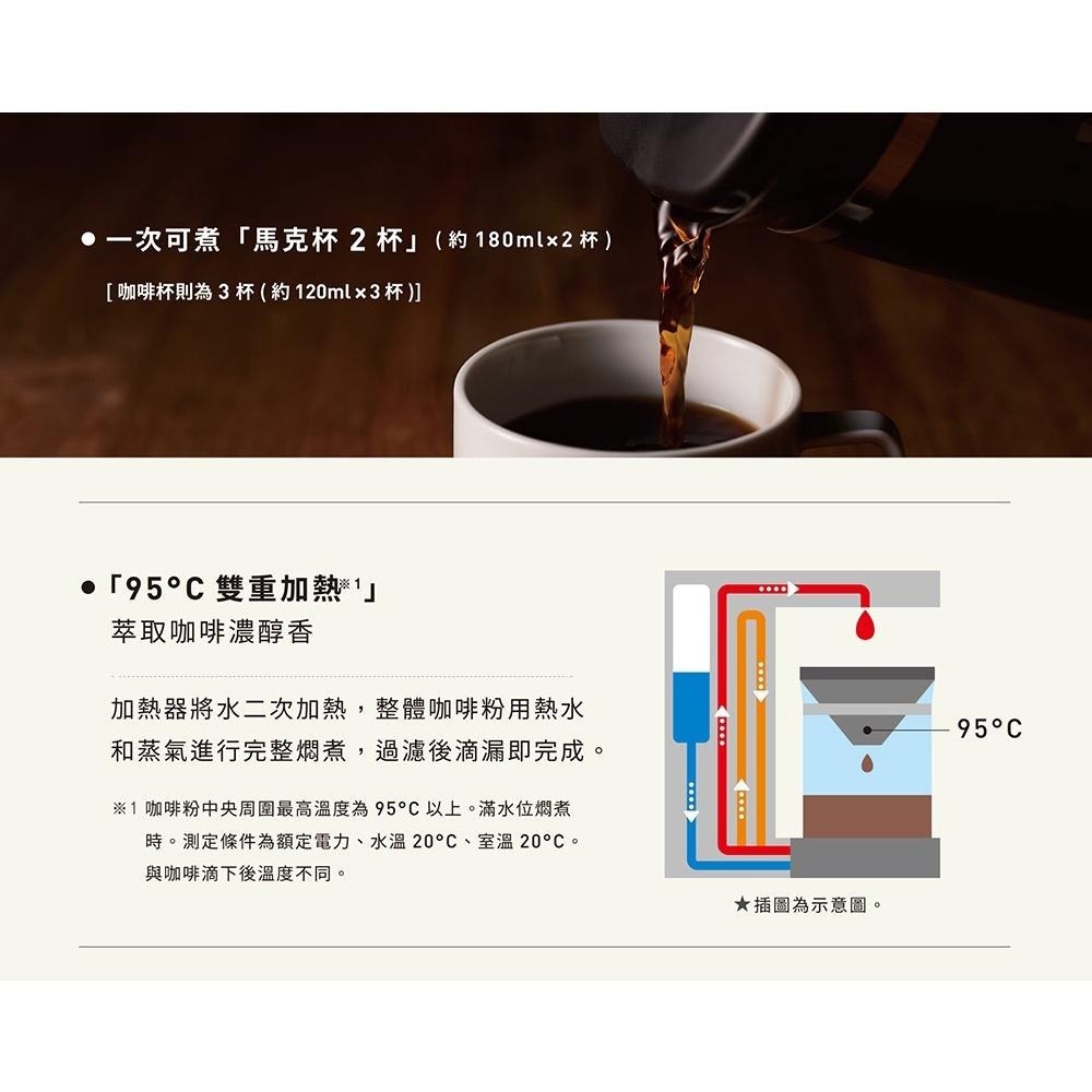 【ZOJIRUSHI 象印】STAN美型-雙重加熱咖啡機(EC-XAF30)-細節圖5