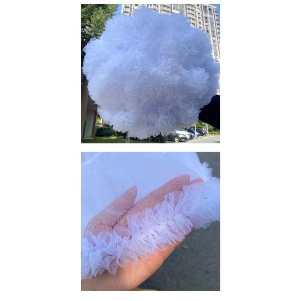 台灣現貨丨Cosplay/Lolita 裙撐 撐裙 棉花糖 雲朵撐 短款 蘿莉 澎澎裙 底襯裙 45cm 無骨 軟紗-細節圖3