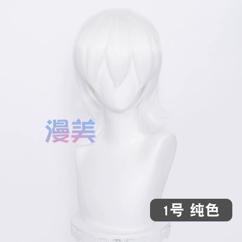 台灣現貨 快速出貨丨多色Cosplay/Cos 假髮 萬用款 髮尾加長 反翹 37cm 收臉 狼尾 短髮 少年 基佬-規格圖1