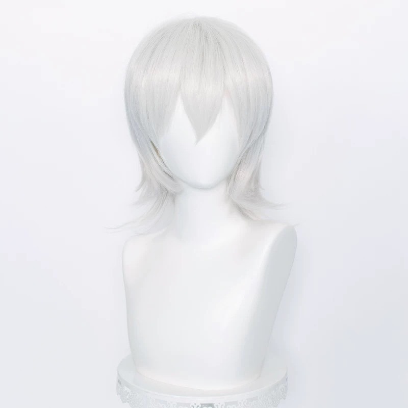台灣現貨 快速出貨丨多色Cosplay/Cos 假髮 萬用款 髮尾加長 反翹 37cm 收臉 狼尾 短髮 少年 基佬-規格圖2