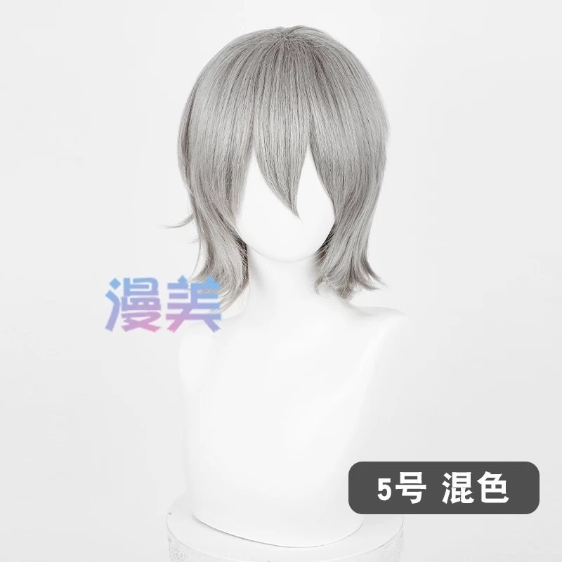 台灣現貨 快速出貨丨多色Cosplay/Cos 假髮 萬用款 髮尾加長 反翹 37cm 收臉 狼尾 短髮 少年 基佬-規格圖1