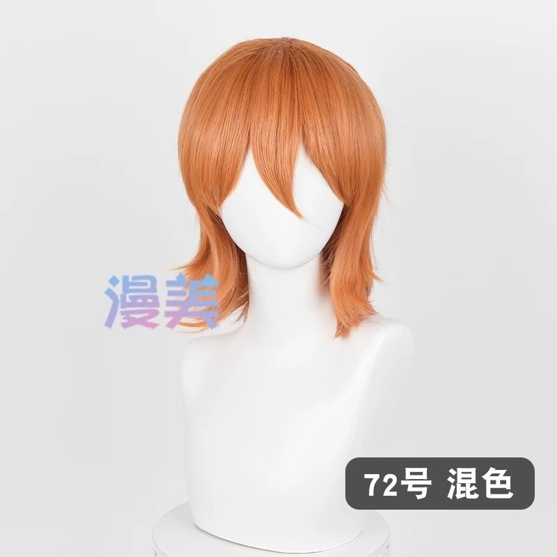 台灣現貨 快速出貨丨多色Cosplay/Cos 假髮 萬用款 髮尾加長 反翹 37cm 收臉 狼尾 短髮 少年 基佬-規格圖1