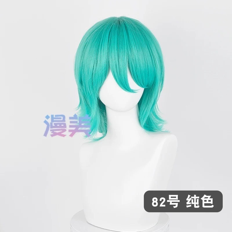 台灣現貨 快速出貨丨多色Cosplay/Cos 假髮 萬用款 髮尾加長 反翹 37cm 收臉 狼尾 短髮 少年 基佬-規格圖1