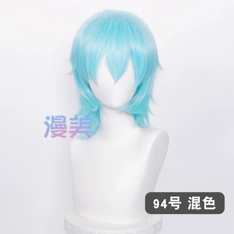 台灣現貨 快速出貨丨多色Cosplay/Cos 假髮 萬用款 髮尾加長 反翹 37cm 收臉 狼尾 短髮 少年 基佬-規格圖1