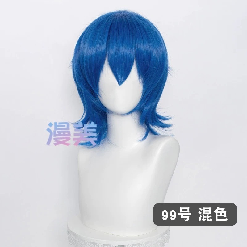 台灣現貨 快速出貨丨多色Cosplay/Cos 假髮 萬用款 髮尾加長 反翹 37cm 收臉 狼尾 短髮 少年 基佬-規格圖1