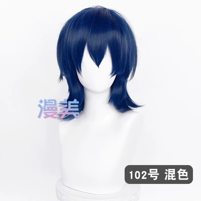 台灣現貨 快速出貨丨多色Cosplay/Cos 假髮 萬用款 髮尾加長 反翹 37cm 收臉 狼尾 短髮 少年 基佬-規格圖1