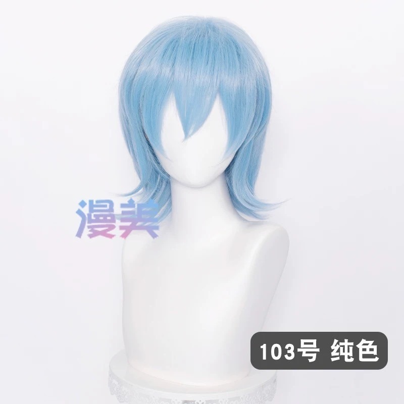 台灣現貨 快速出貨丨多色Cosplay/Cos 假髮 萬用款 髮尾加長 反翹 37cm 收臉 狼尾 短髮 少年 基佬-規格圖1