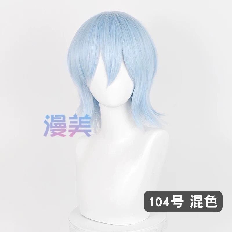 台灣現貨 快速出貨丨多色Cosplay/Cos 假髮 萬用款 髮尾加長 反翹 37cm 收臉 狼尾 短髮 少年 基佬-規格圖1