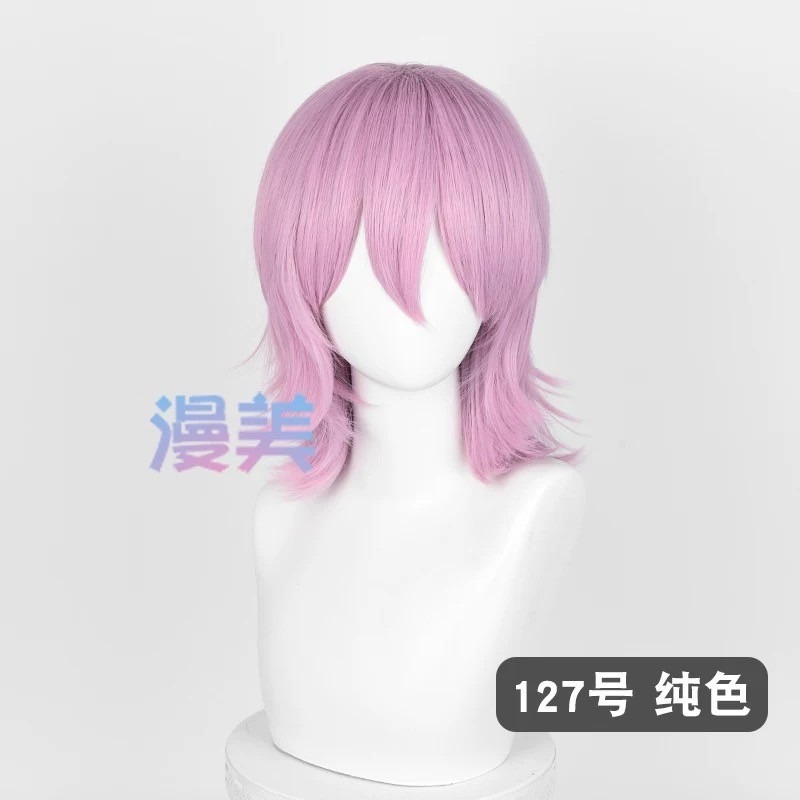 台灣現貨 快速出貨丨多色Cosplay/Cos 假髮 萬用款 髮尾加長 反翹 37cm 收臉 狼尾 短髮 少年 基佬-規格圖37