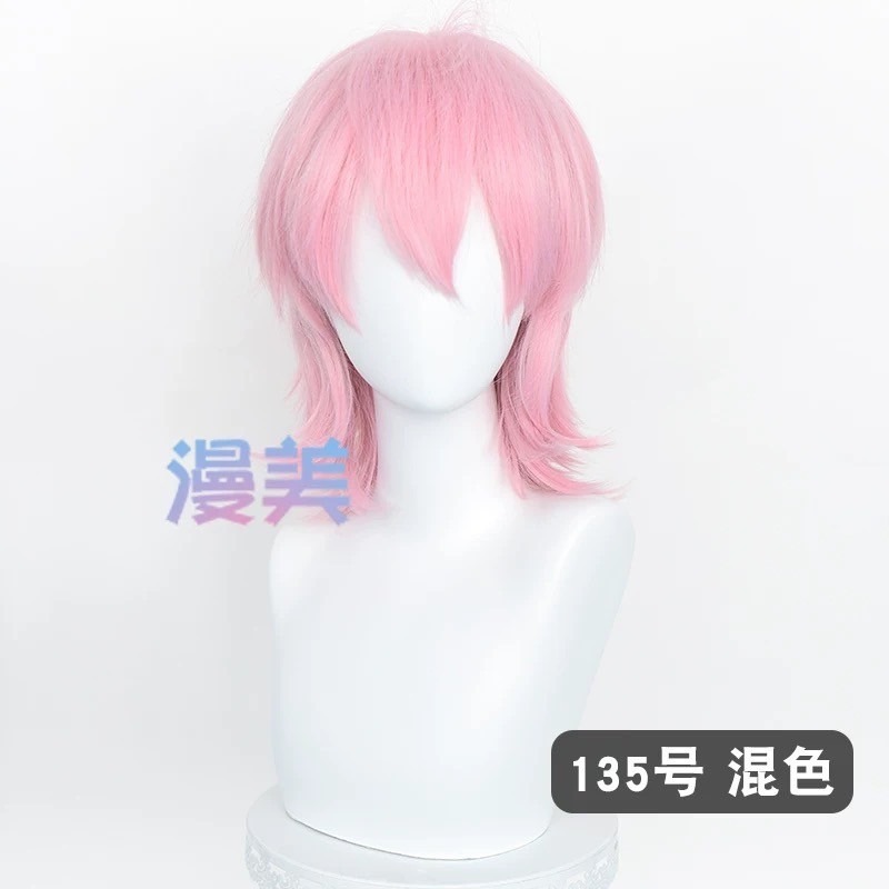 台灣現貨 快速出貨丨多色Cosplay/Cos 假髮 萬用款 髮尾加長 反翹 37cm 收臉 狼尾 短髮 少年 基佬-規格圖1