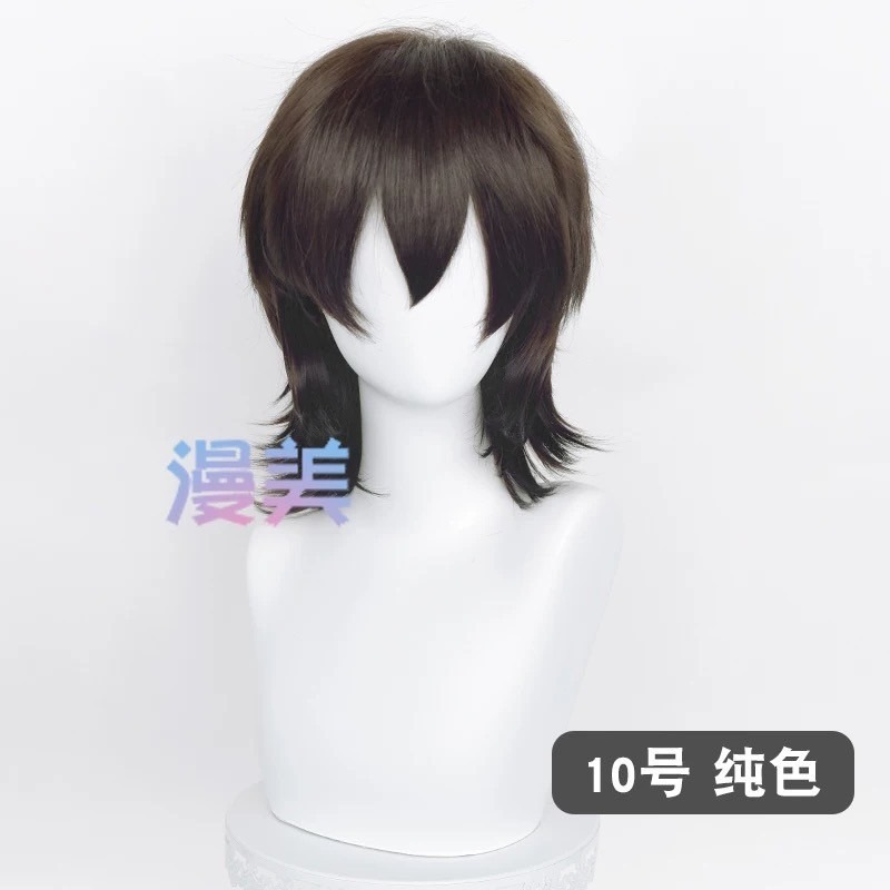 台灣現貨 快速出貨丨多色Cosplay/Cos 假髮 萬用款 髮尾加長 反翹 37cm 收臉 狼尾 短髮 少年 基佬-規格圖1