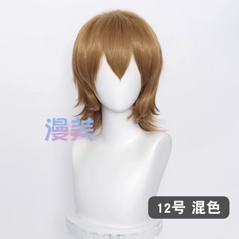 台灣現貨 快速出貨丨多色Cosplay/Cos 假髮 萬用款 髮尾加長 反翹 37cm 收臉 狼尾 短髮 少年 基佬-規格圖1