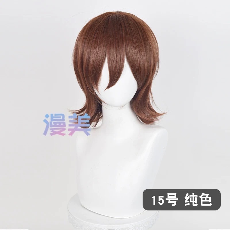 台灣現貨 快速出貨丨多色Cosplay/Cos 假髮 萬用款 髮尾加長 反翹 37cm 收臉 狼尾 短髮 少年 基佬-規格圖1