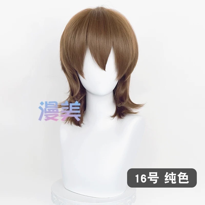 台灣現貨 快速出貨丨多色Cosplay/Cos 假髮 萬用款 髮尾加長 反翹 37cm 收臉 狼尾 短髮 少年 基佬-規格圖1