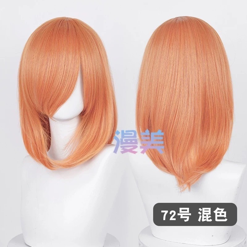 台灣現貨丨多色 Cosplay/Cos 假髮 萬用款 40cm 收臉 髮尾內收 短髮 中長髮 少女 直髮 瀏海-規格圖2