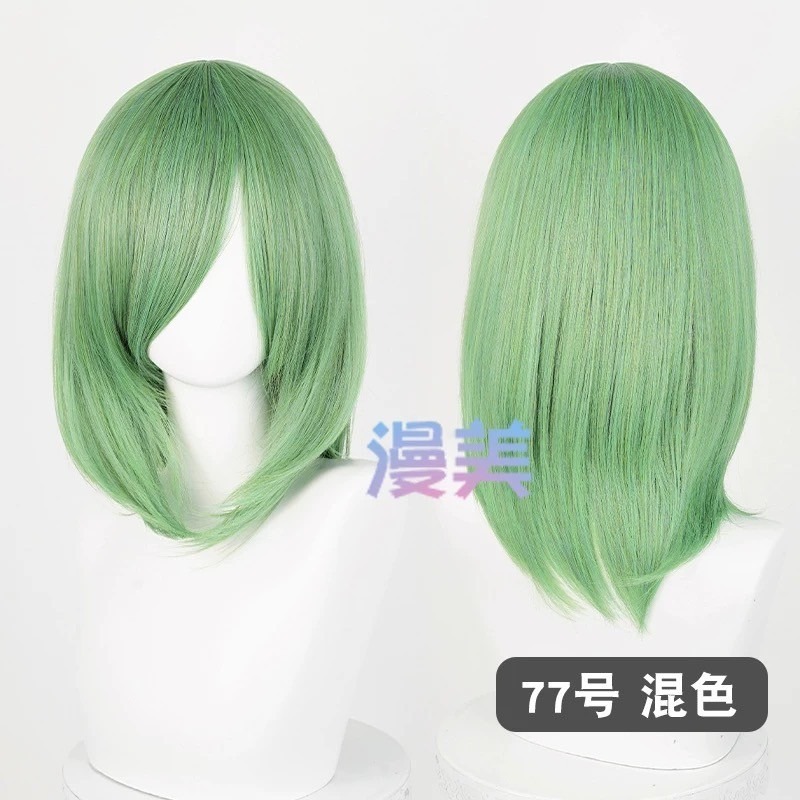 台灣現貨丨多色 Cosplay/Cos 假髮 萬用款 40cm 收臉 髮尾內收 短髮 中長髮 少女 直髮 瀏海-規格圖2