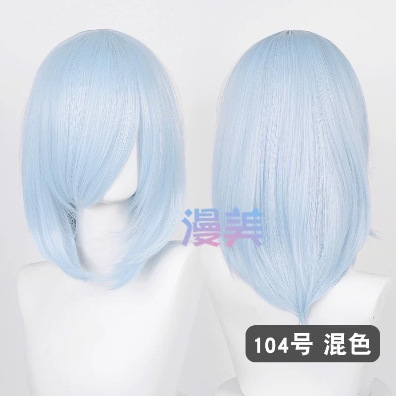 台灣現貨丨多色 Cosplay/Cos 假髮 萬用款 40cm 收臉 髮尾內收 短髮 中長髮 少女 直髮 瀏海-規格圖2